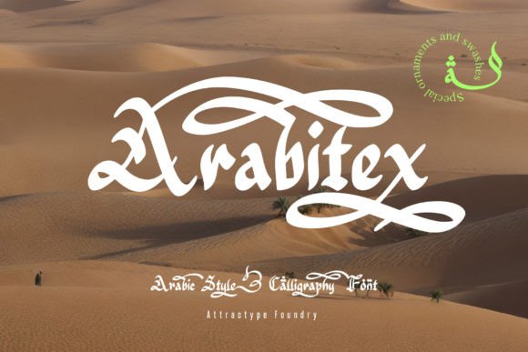 Arabitex: A Script Font for Editorial Elegance