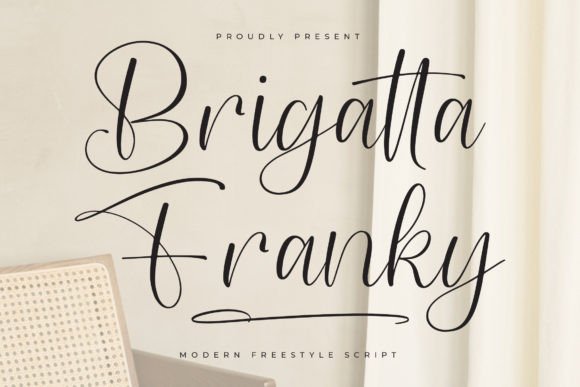 Brigatta Franky: A Script Font for Sophisticated Brands
