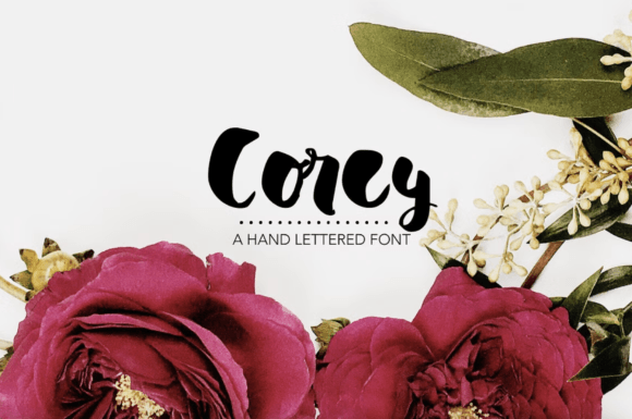 Corey: A Chunky Handwritten Font for Editorial Personality