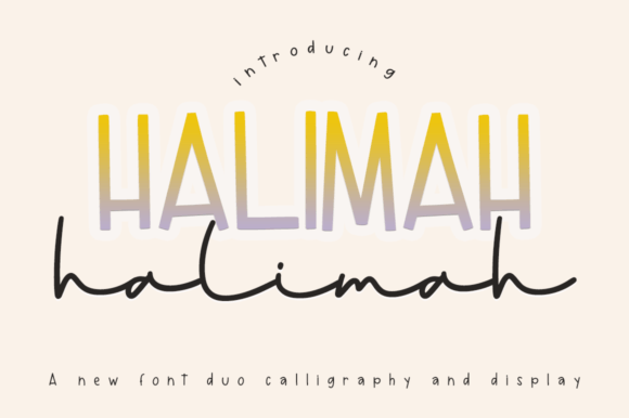 Halimah: A Script Font Duo for Editorial Elegance