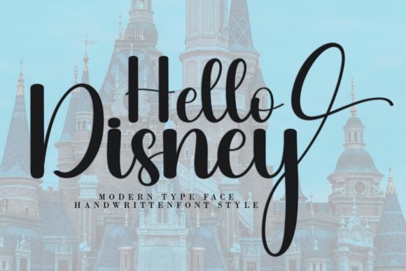 Hello Disney: A Brush Script Font for Editorial Elegance