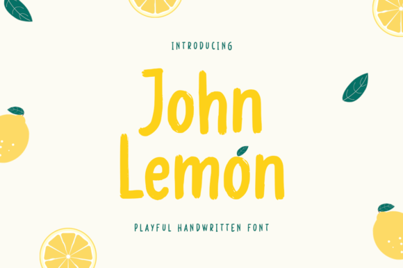 John Lemon: A Playful Handwritten Typeface for Web Design