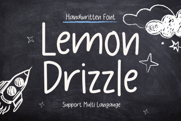 Lemon Drizzle: A Handwritten Font for Editorial Warmth