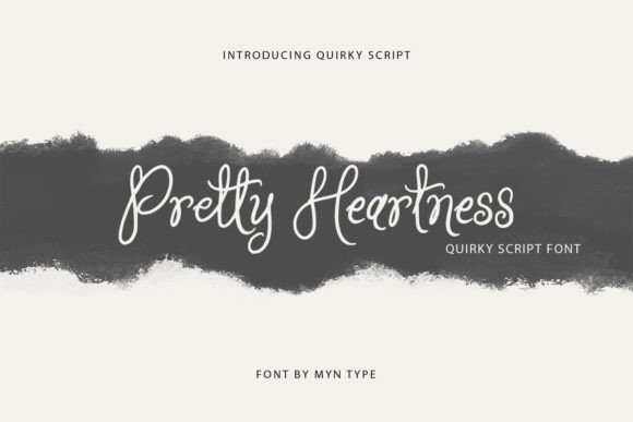 Pretty Heartness: A Whimsical Script Font for Web Design