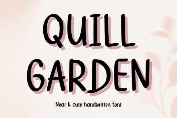 Quillgarden: A Handwritten Font That Makes Products Shine