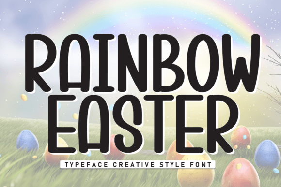 Rainbow Easter: A Friendly Font for Branding Success