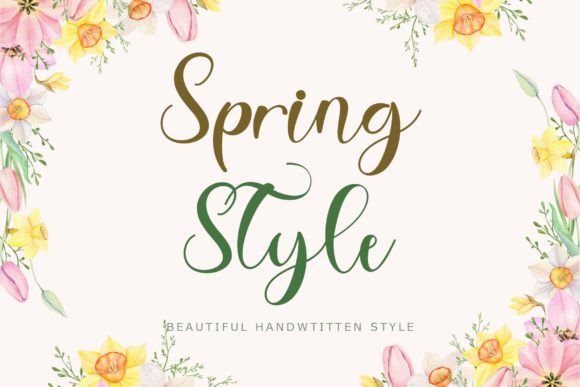 Spring Style: A Handwritten Font That Elevates Campaigns