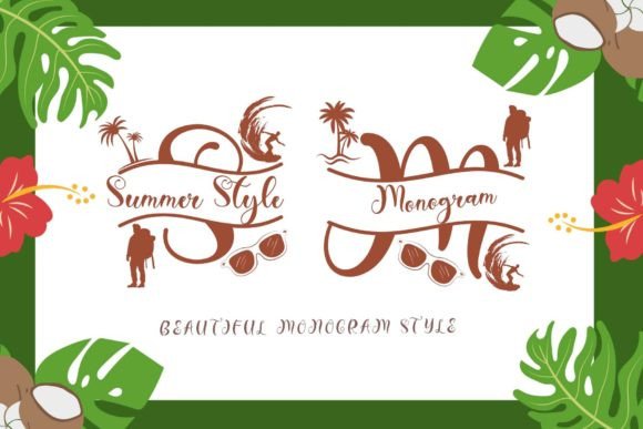 Summer Style Monogram: A Refined Typeface for Editorial Design