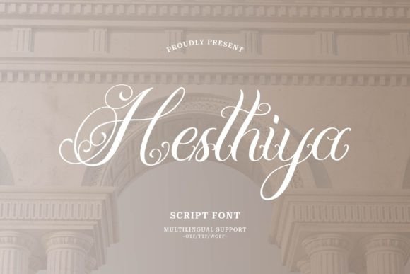 The Hesthiya Font: A Maker's Favorite for Bold Handwritten Style