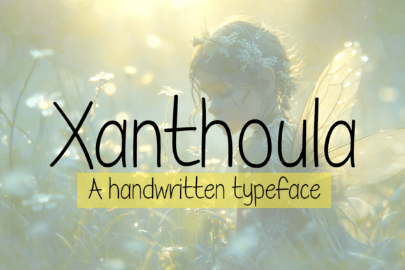 Xanthoula: A Handwritten Font for Crafted Elegance